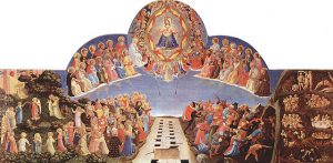 Jesus separating people at the Last Judgement, by Fra Angelico, 1432-1435.